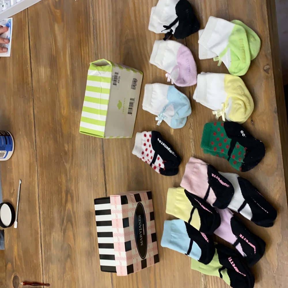 Baby girls Trumpette socks size 0-12 months
